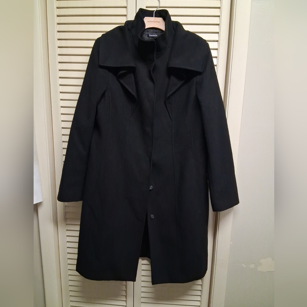 Black TAHARI  Long Coat Make An Offer